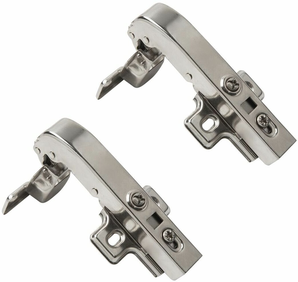 фото Петля прямая для фальшпанели с доводчиком 90 градусов (обниженное крепление) clip-on (комплект 2 шт.)