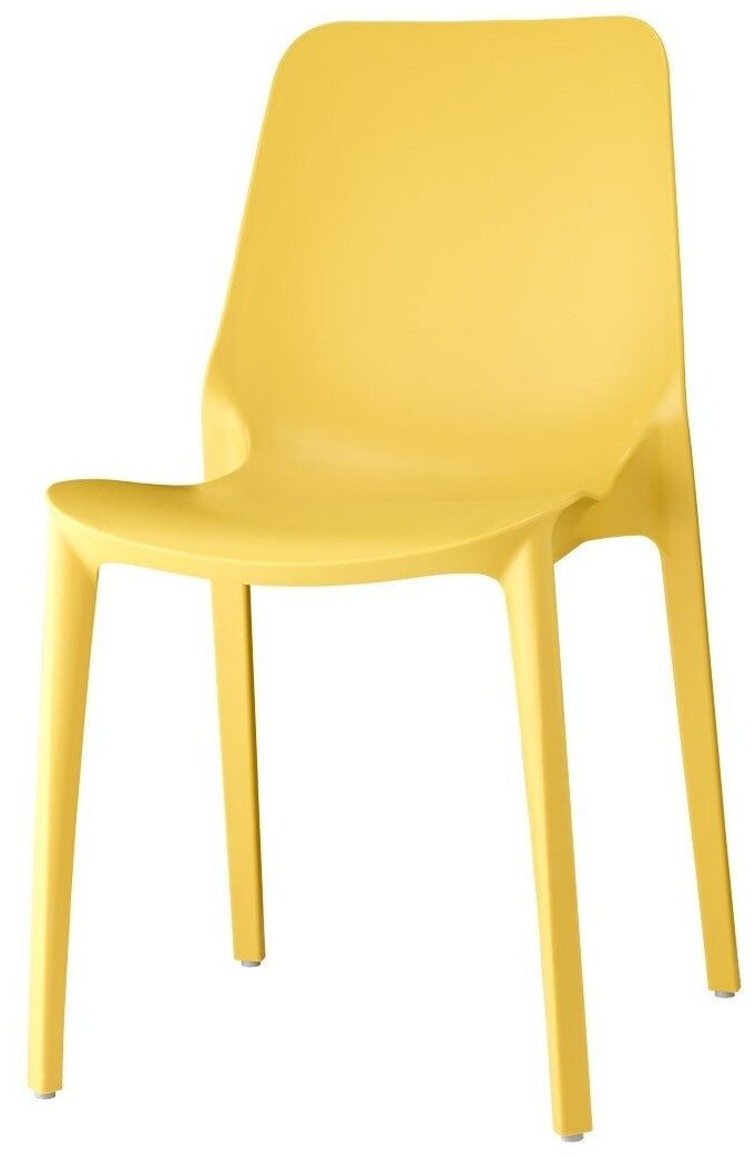 Пластиковый стул для кухни Scab Design Ginevra, желтый