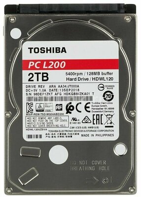 2 ТБ Жесткий диск Toshiba PC L200 HDWL120UZSVA