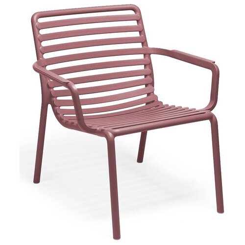журнальный уличный столик nardi doga антрацит Садовое кресло для зон отдыха Nardi Doga Relax, из стеклопластика, цвет марсала