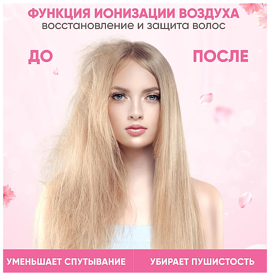 Фен-щетка для волос Holding Discoveries 8828/для укладки/белый - фотография № 9