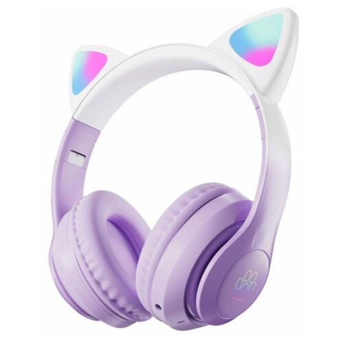 Детские беспроводные наушники с ушками кошки Светящиеся беспроводные наушники Bluetooth наушники 149800₽