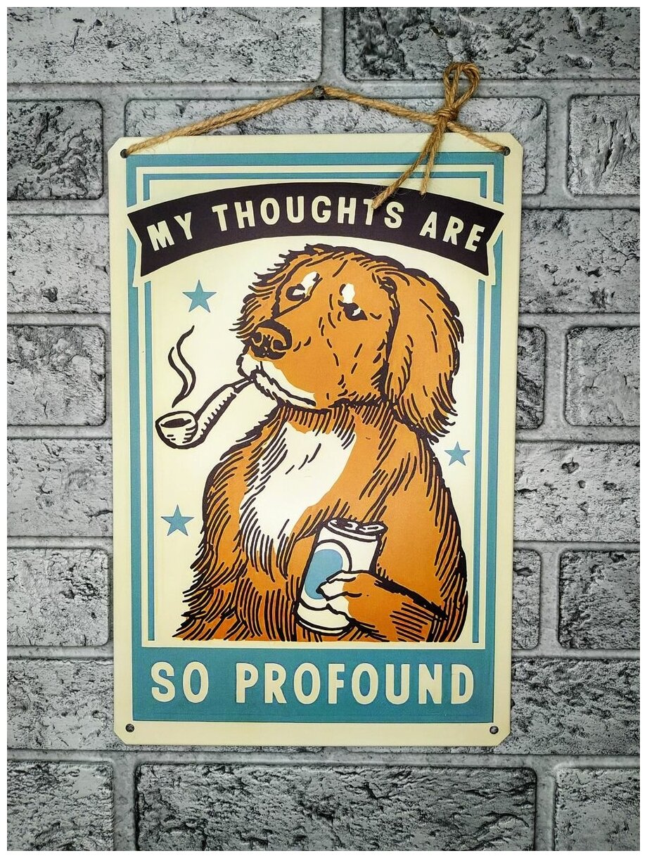 Крутые собаки табличка металлическая, картина, декор интерьера, плакат, постер, подарок