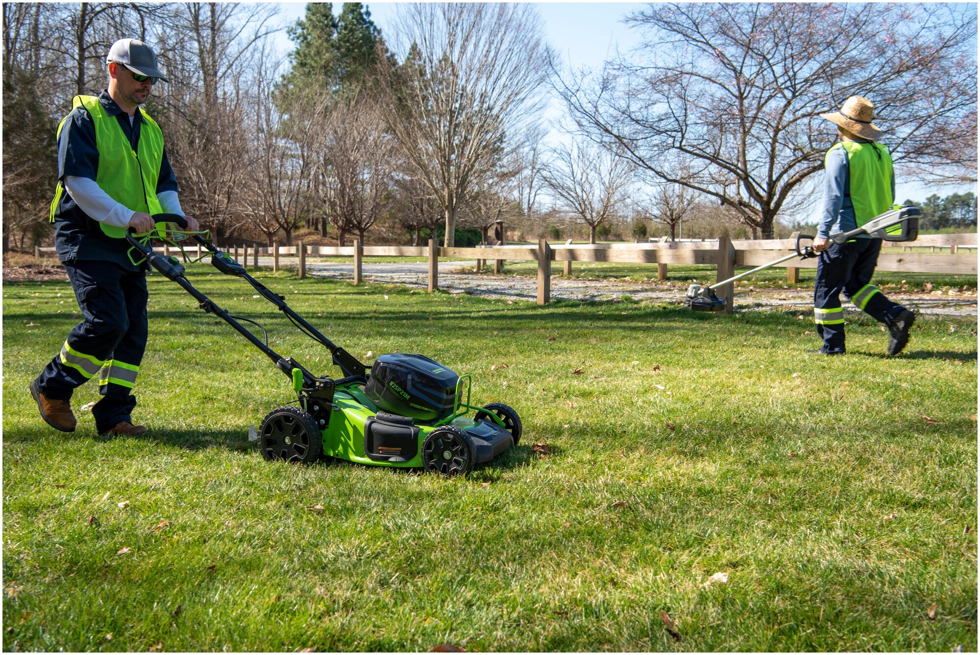 Аккумуляторная газонокосилка Greenworks GC82LM51SP2 (без акк, без з/у) - фото №15