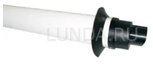Коаксиальная труба Baxi d 60/100 мм, длина 750 мм, полипропиленовая с наконечником