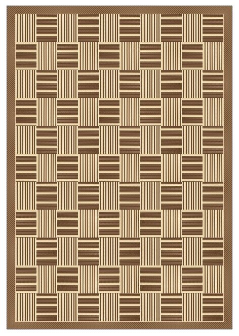 Ковер-циновка Люберецкие ковры Эко 7917-23, 0,6 x 1,1 м - фотография № 4