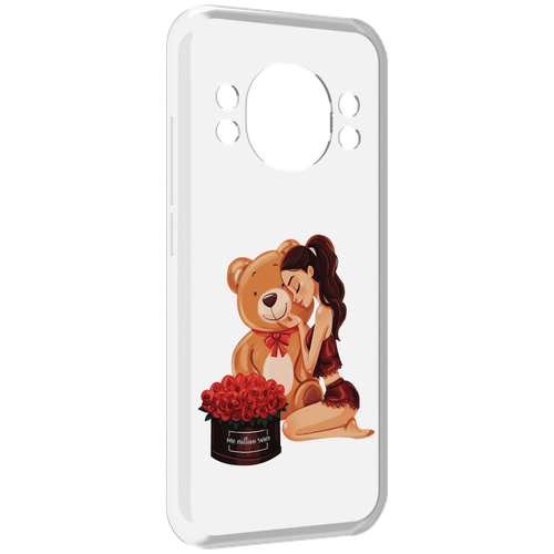 Чехол MyPads девушка-с-подарками женский для Doogee S98 / S98 Pro задняя-панель-накладка-бампер