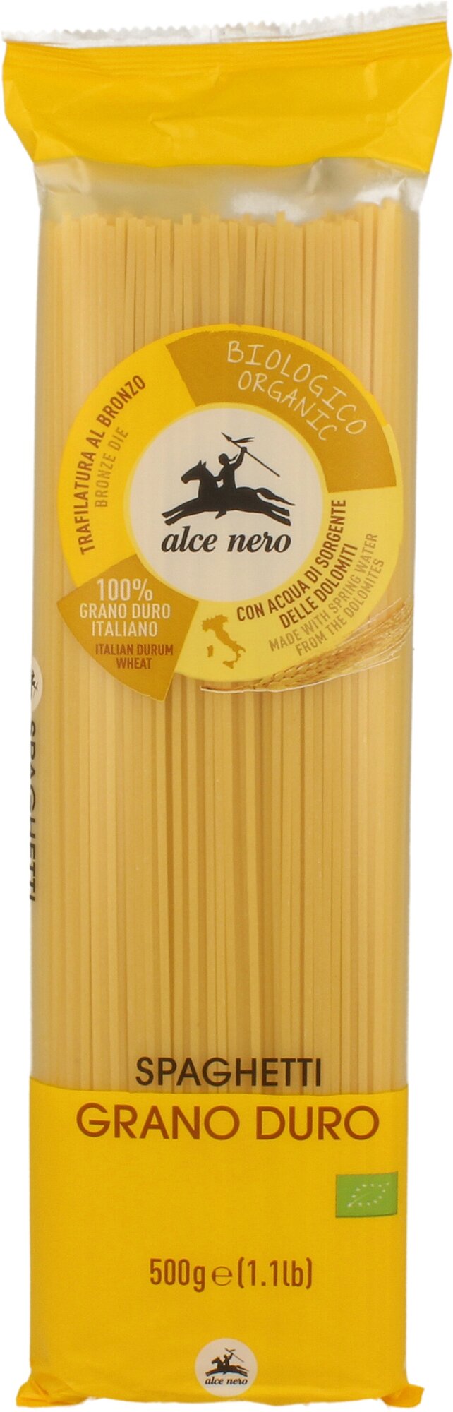 Макароны Alce Nero Spaghetti Biologici-Organic 500г - фото №6