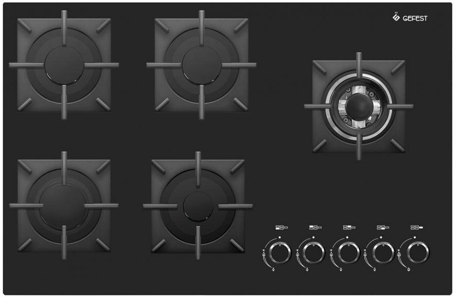 Варочная панель газовая Gefest PVG 2341 K33 черный