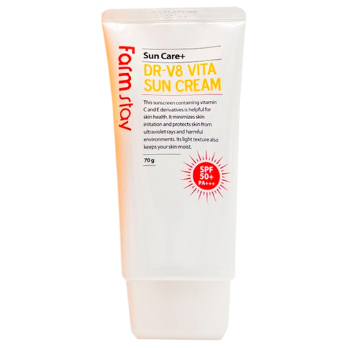 Солнцезащитный крем для лица с витаминным комплексом FarmStay Dr-V8 Vita Sun Cream SPF 50+ PA+++ 70g