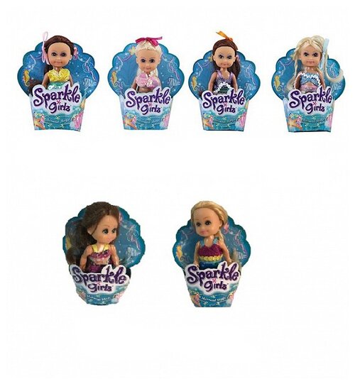 Кукла Funville Sparkle Girlz Волшебная русалочка, 10 см, 24108