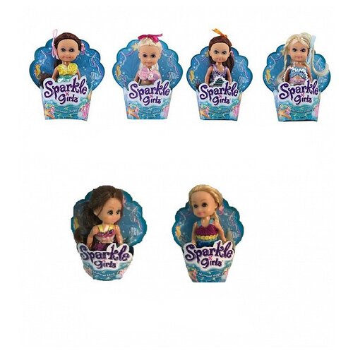 Кукла Funville Sparkle Girlz Волшебная русалочка, 10 см, 24108
