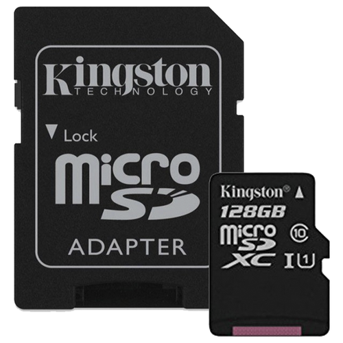 фото Карта памяти Kingston Canvas Select microSDXC Class 10 UHS-I U1 128GB + SD adapter (SDCS/128GB)