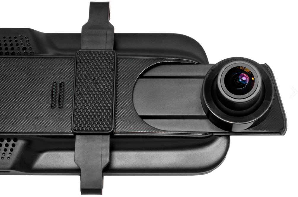 Автомобильный видеорегистратор Full HD 1080P / Видеорегистратор зеркало с сенсорным 10-дюймовым экраном / Датчик удара G-sensor / Камера для парковки