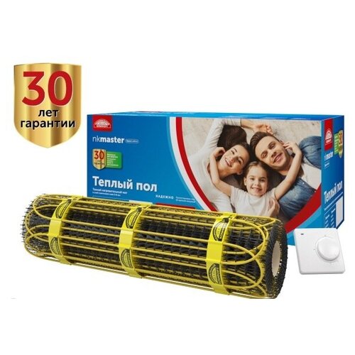 Нагревательный мат Национальный комфорт 2НК 375 Вт 25 кв м Мастер с терморегулятором 5876₽
