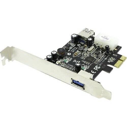 USB контроллер St-lab PCI-E USB3.0 (1+1) Ports Card (NEC) (U-720) firewire контроллер st lab pci e ieee1394a b combo card f 301