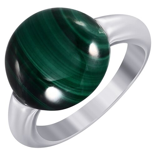 фото Element47 кольцо из серебра 925 пробы с малахитами sr1124_ko_mh_001_wg, размер 17.5