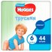 Huggies трусики для мальчиков 6 (16-22 кг), 44 шт., белый