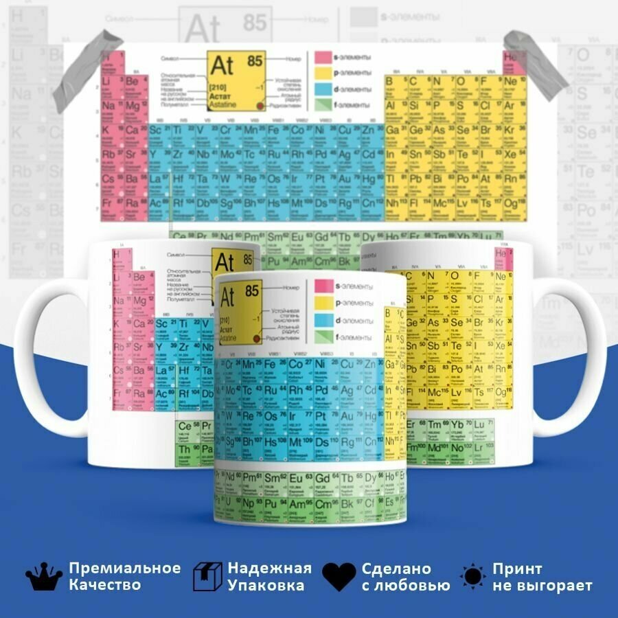 Кружка Химия Таблица Менделеева 330мл
