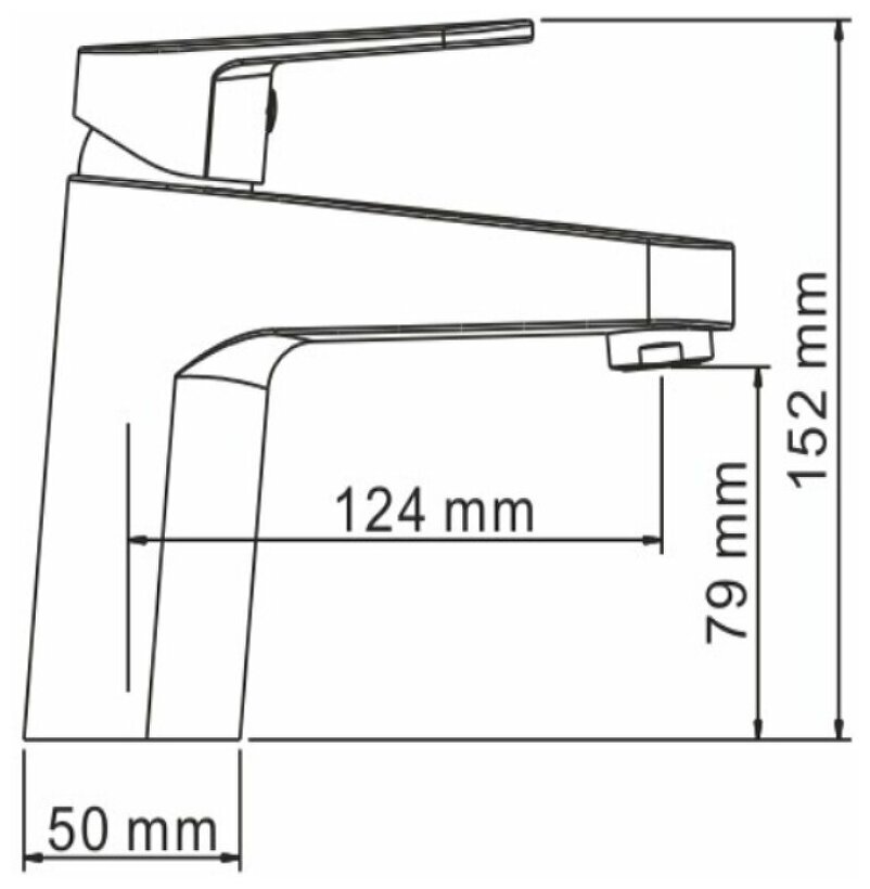Смеситель для раковины (умывальника) WasserKRAFT Donau 5303 хром - фото №18