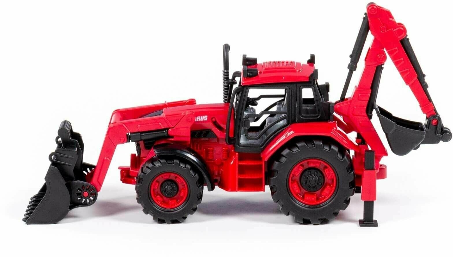 Трактор Полесье Belarus, с экскаватором и погрузчиком 91857 — фото 1