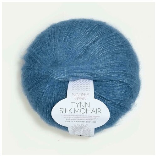 Пряжа TYNN SILK MOHAIR 6042 mork himmelbla