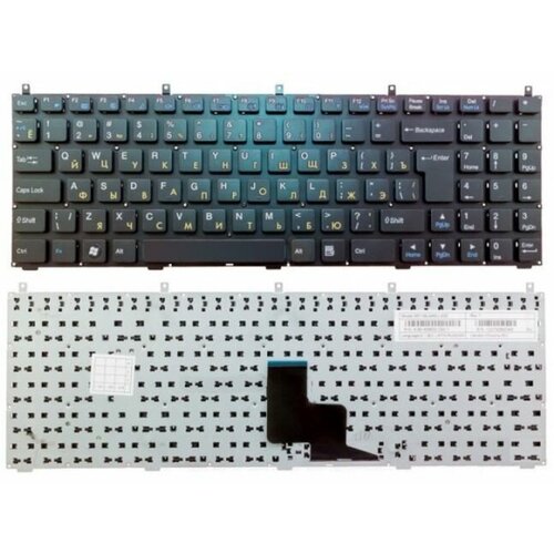 Клавиатура для ноутбука DNS 0123975 C4500 Clevo W765 MP-08J46SU-430 черная с рамкой 1500₽