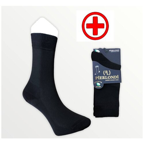 фото Мужские медицинские носки из бамбука pier londi diabetic p-130 упаковка 1 пара . носки для диабетиков