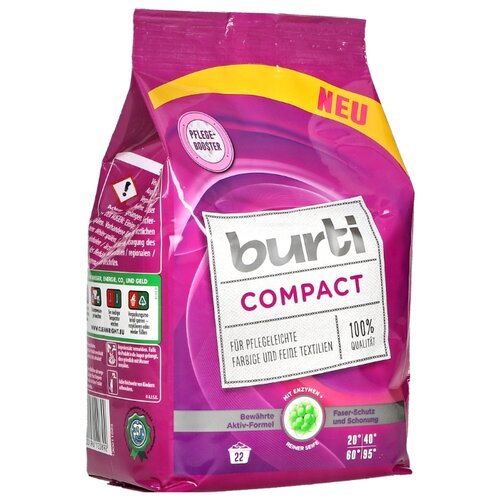 фото Стиральный порошок Burti Color Compact (концентрат) 1.1 кг пластиковый пакет