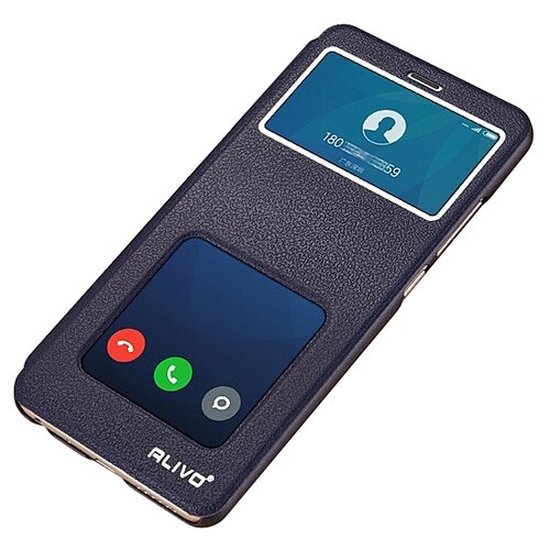 фото Чехол-книжка mypads для xiaomi redmi 7/ redmi y3 с окошком для входящих вызовов и свайпом чёрный