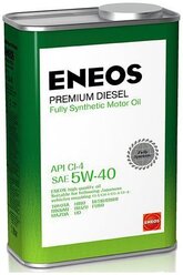 Синтетическое моторное масло ENEOS Premium Diesel CI-4 5W-40, 1 л