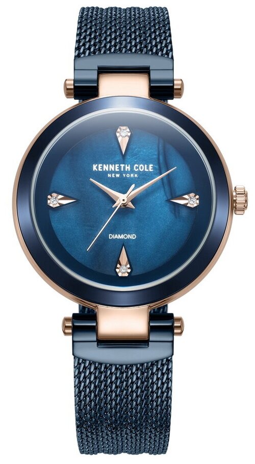 Наручные часы KENNETH COLE Classic, золотой, синий