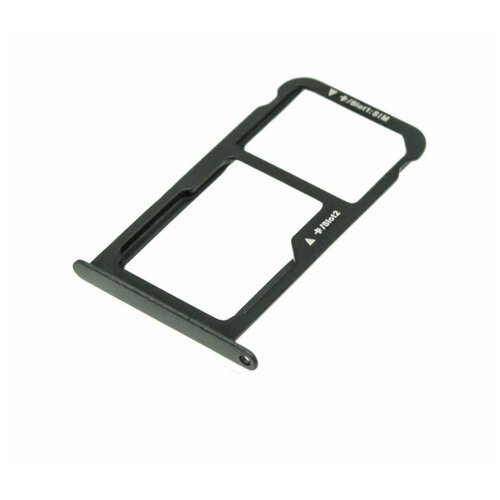 Держатель сим карты (SIM) для Huawei P9 Lite 4G (VNS-L21) черный for huawei p9 lite sim card reader holder pins tray slot part vns tl00 vns al00 vns dl00 vns l31 vns l21 vns l23