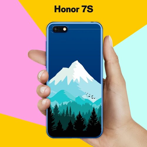 Силиконовый чехол Снежные горы на Honor 7S