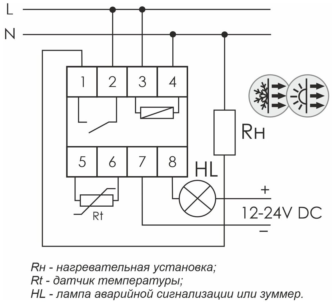 Терморегулятор/термостат с датчиком Евроавтоматика F&F RT-820M 1NO EA07.001.007 - фотография № 5