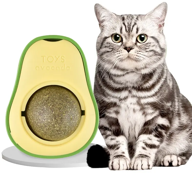 Игрушка для кошек "Авокадо" с кошачьей мятой, лакомство для кошек - фотография № 1