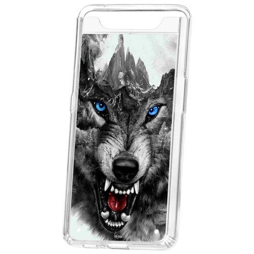 фото Чехол на samsung galaxy a80 kruche print волк