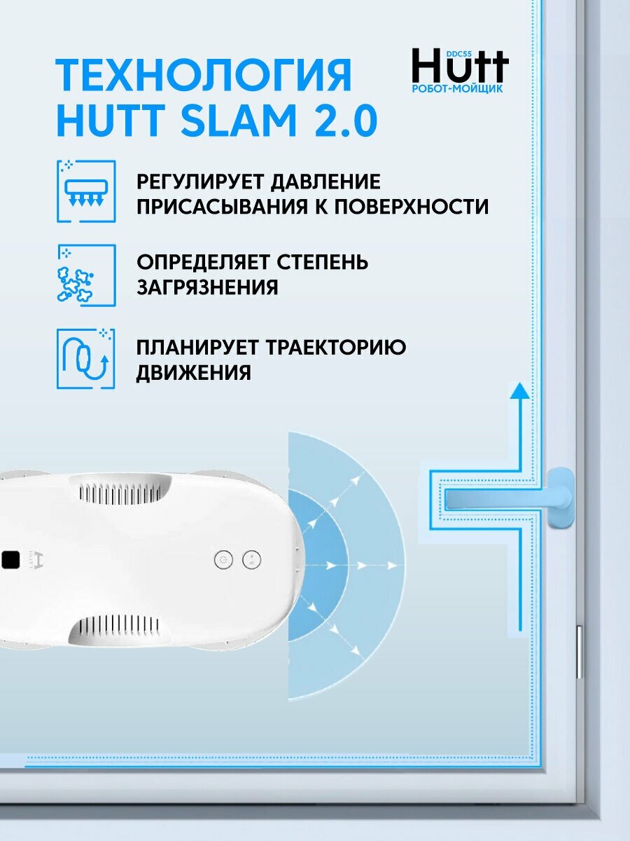 Робот-стеклоочиститель HUTT DDC55, белый