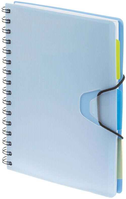 Ежедневник недатированный Bright Colours на спирали, А5, 272 стр, голубой