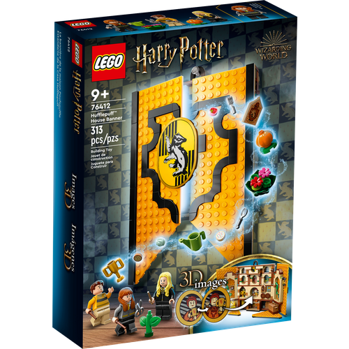 Конструктор LEGO Harry Potter Знамя факультета Пуффендуй Hufflepuff House Banner, 313 дет. конструктор lego harry potter 76410 знамя факультета слизерин slytherin house banner 349 дет