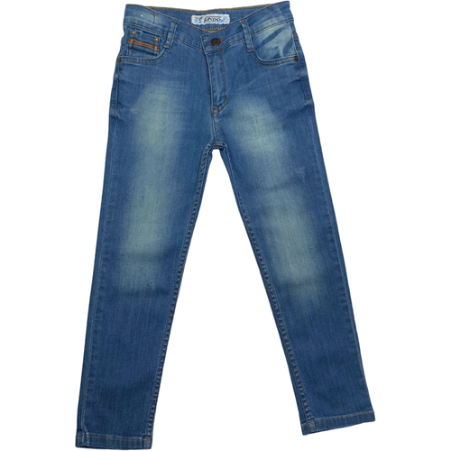Джинсы Je Rindo, размер 116, синий джинсы je rindo прямой силуэт карманы размер 116 синий