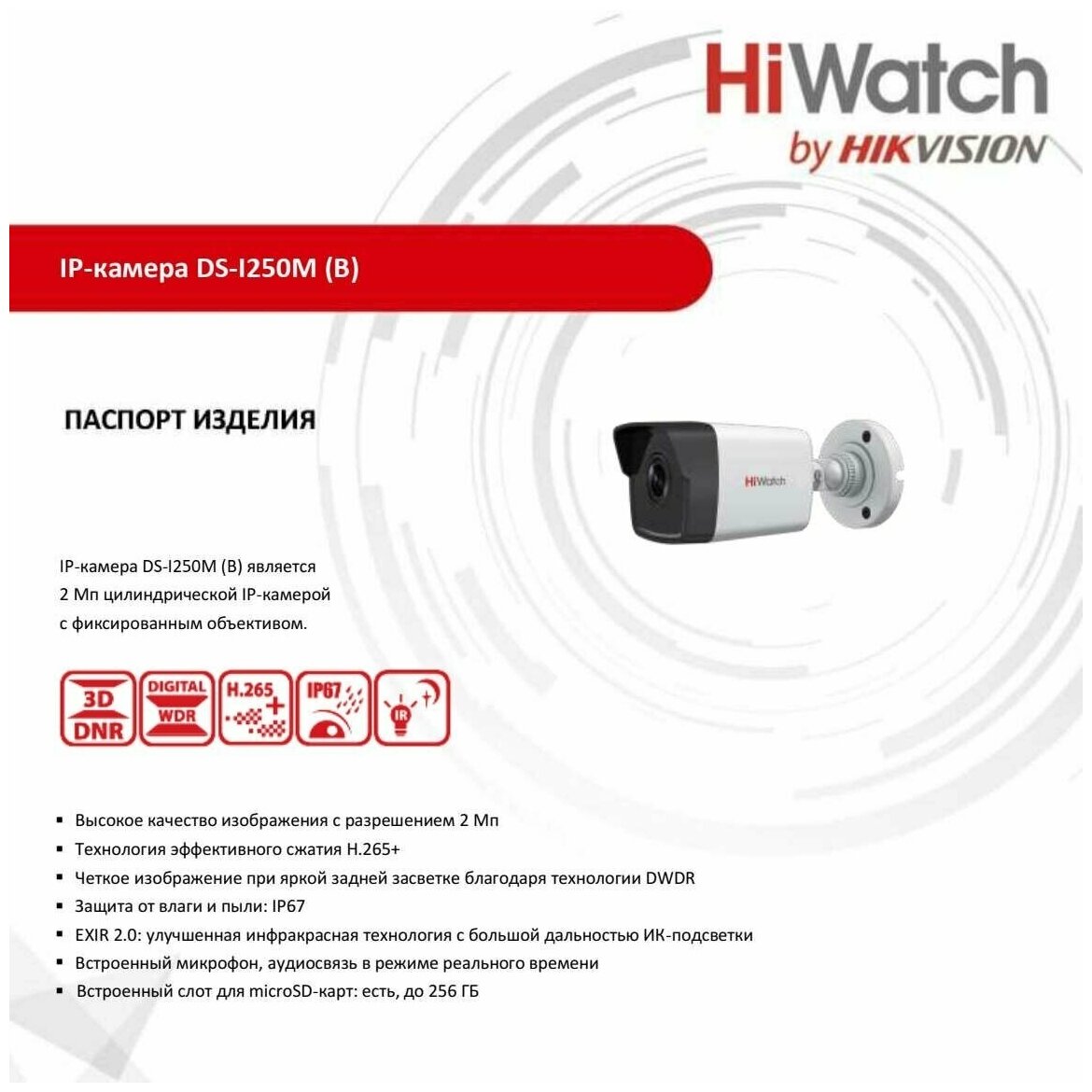 Видеокамера IP HiWatch - фото №6