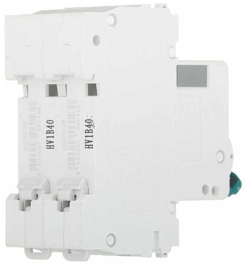 ВА-101 11022DEK Автоматический выключатель двухполюсный 40А (4.5 кА, B) Упаковка (6 шт.) DEKraft - фото №4