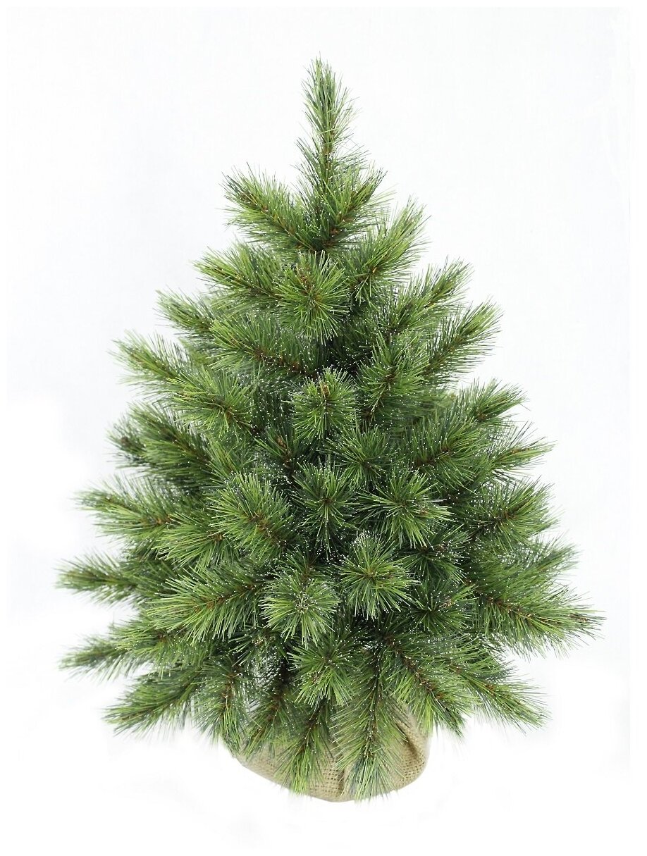 фото Ель Crystal зеленая с инеем 0,45 м