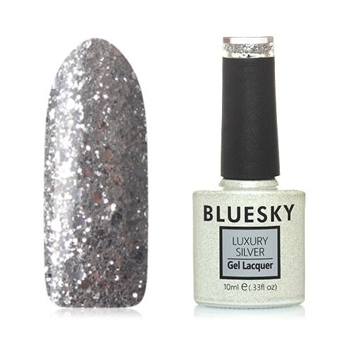 Bluesky Гель-лак Luxury Silver, 10 мл, 10 г, №402