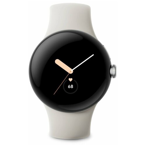 Умные часы Google Pixel Watch 4G+BT/WiFi Polished Silver/Chalk Band