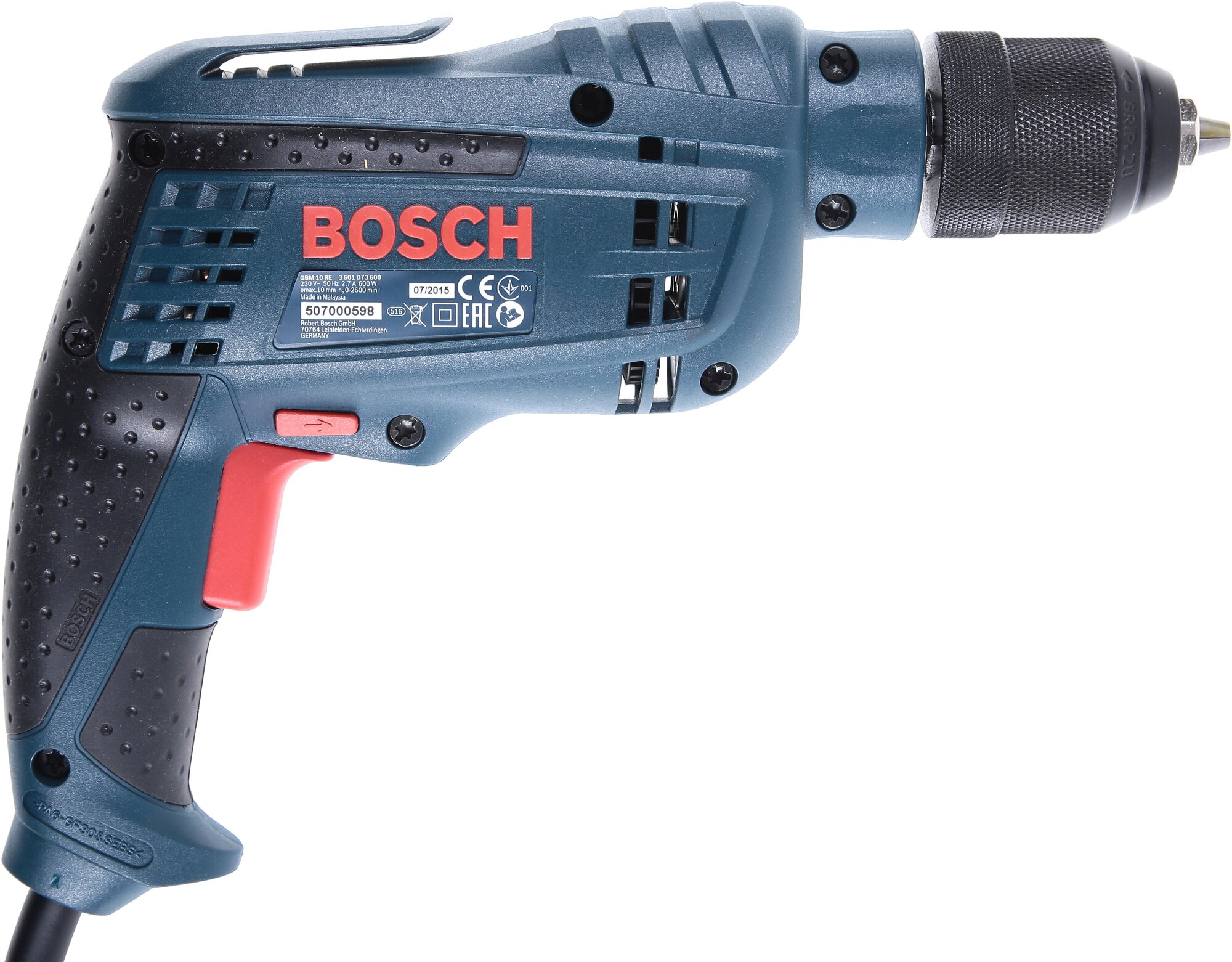 Дрель-шуруповёрт Bosch GBM 10 RE 600Вт - фото №5