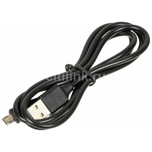 Кабель Buro Reversible USB - microUSB (BHP MICROUSB 1M), 1 м, черный кабель buro bhp ret lght w usb m lightning m 1м белый