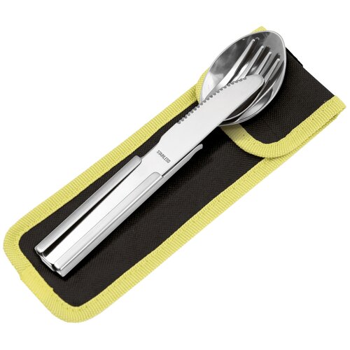 фото Forester mobile набор ложка, вилка, нож, открывалка (16-18 см), в чехле, из нерж. стали (24) mc-7