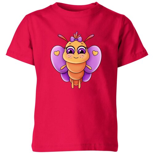 Футболка Us Basic, размер 14, розовый детская футболка милая бабочка 140 синий